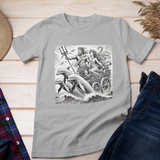 Poseidon & Amphitrite in Dolphin-Pulled Chariot T-Shirt