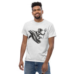 Poseidon Surfing Dolphin T-Shirt in Ash