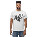 Poseidon Surfing Dolphin T-Shirt in Ash