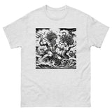 Poseidon Battling Medusa T-Shirt in Ash