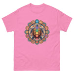 Sea Turtle Mandala Chakra T-Shirt in Azalea