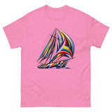 Surreal Color Sailboat T-Shirt in Azalea