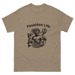 Poseidon Life T-Shirt in Brown Savana