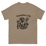 Poseidon Life T-Shirt in Brown Savana