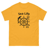 Sea Life Om T-Shirt in Gold