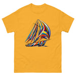 Surreal Color Sailboat T-Shirt in Gold