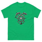 Ships Wheel Dolphins T-Shirt in Irish Green