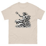 Poseidon Chariot Dolphins T-Shirt in Natural