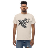 Poseidon Surfing Dolphin T-Shirt in Natural