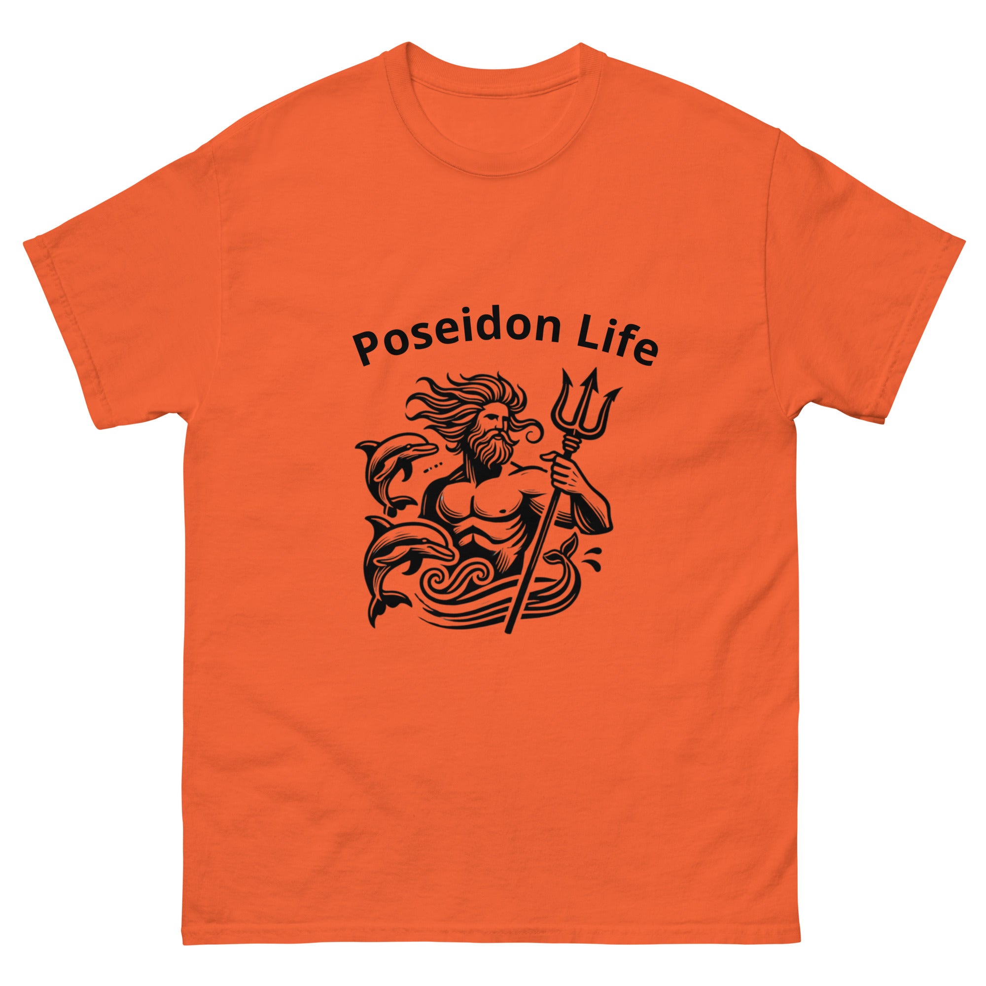 Poseidon Life T-Shirt in Orange