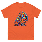 Surreal Color Sailboat T-Shirt in Orange