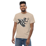 Poseidon Surfing Dolphin T-Shirt in Sand