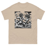 Poseidon Battling Medusa T-Shirt in Sand