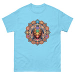 Sea Turtle Mandala Chakra T-Shirt in Sky