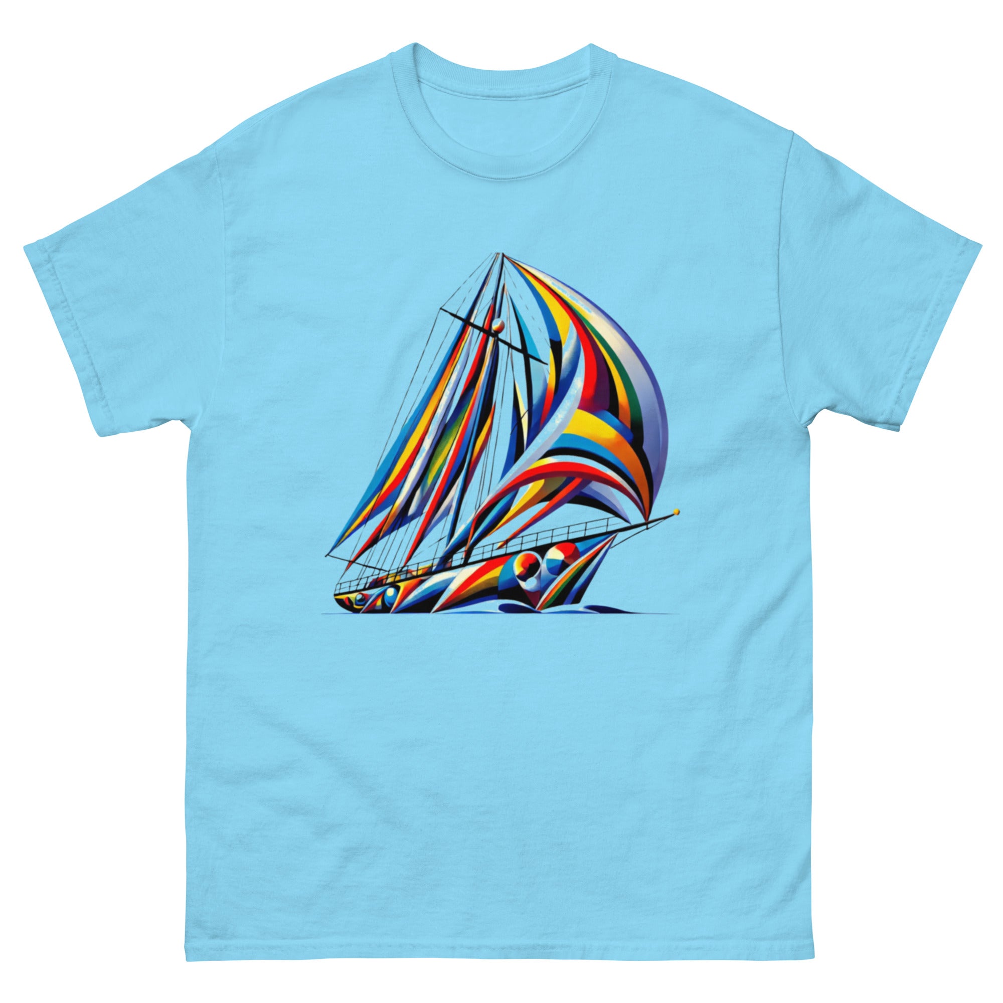 Surreal Color Sailboat T-Shirt in Sky