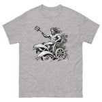 Poseidon Chariot Dolphins T-Shirt in Sport Grey