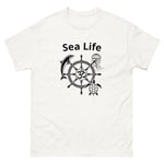 Sea Life Om T-Shirt in White