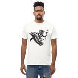 Poseidon Surfing Dolphin T-Shirt in White