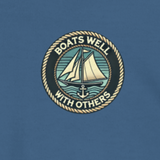 Boats Well With Others Sail Unisex Hoodie