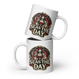 Seas The Day Wench White Glossy Mug